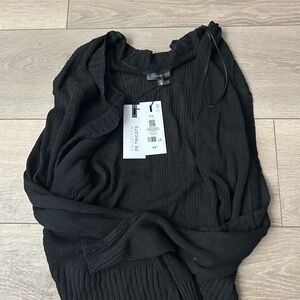 Black Ribbed Cardigan by Dynamite